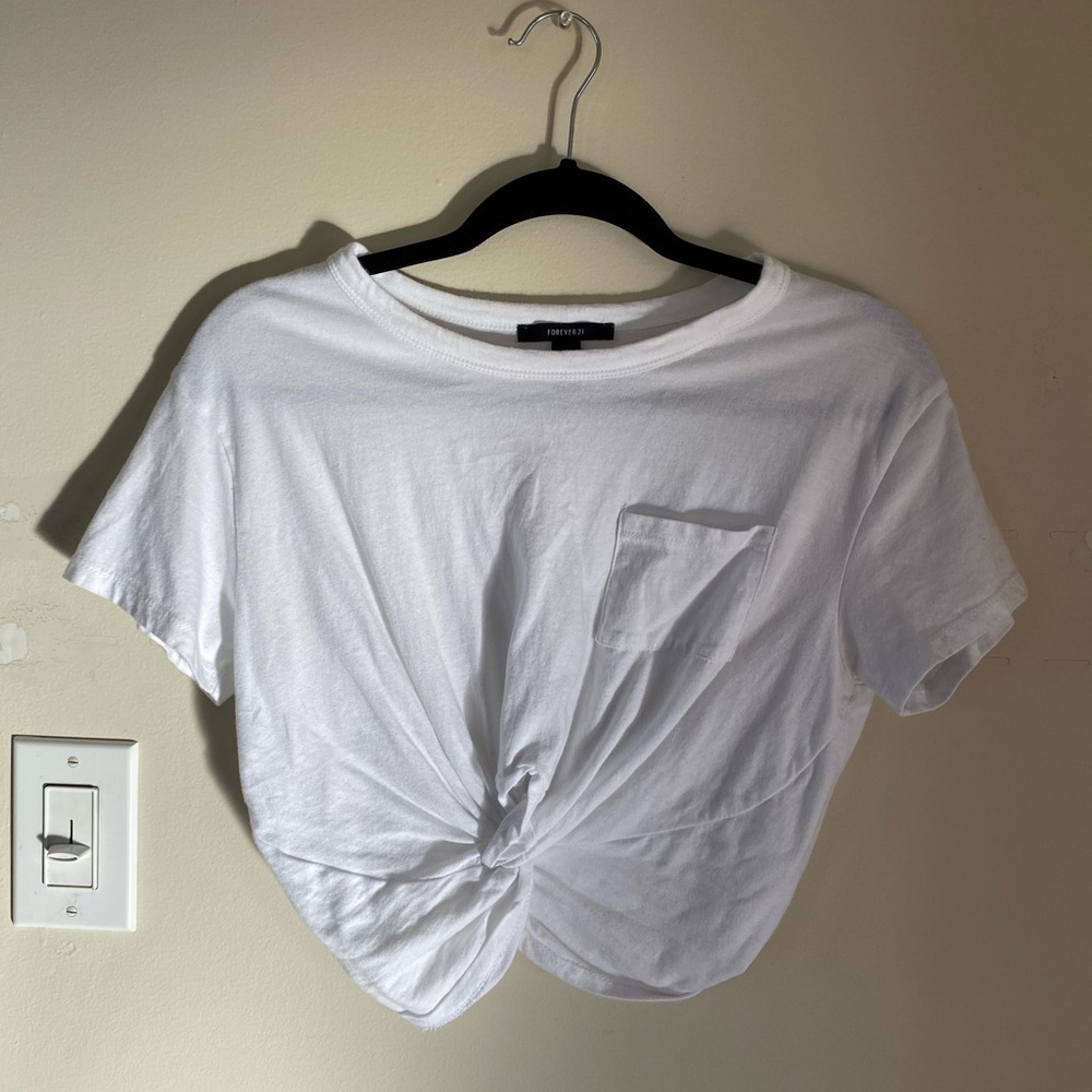 Forever 21 Twist Front Crop Top